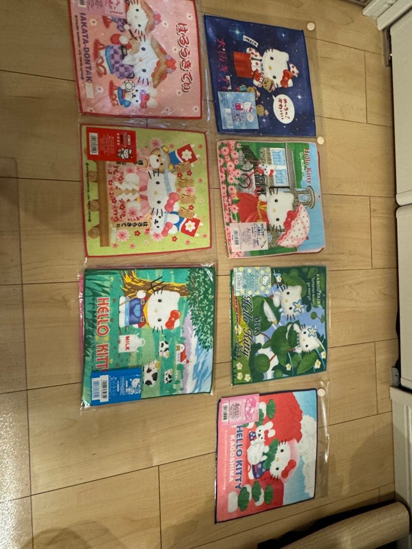 ハローキティ タオルセット 89枚+キティキーホルダー・シャーペン・ボックス2個