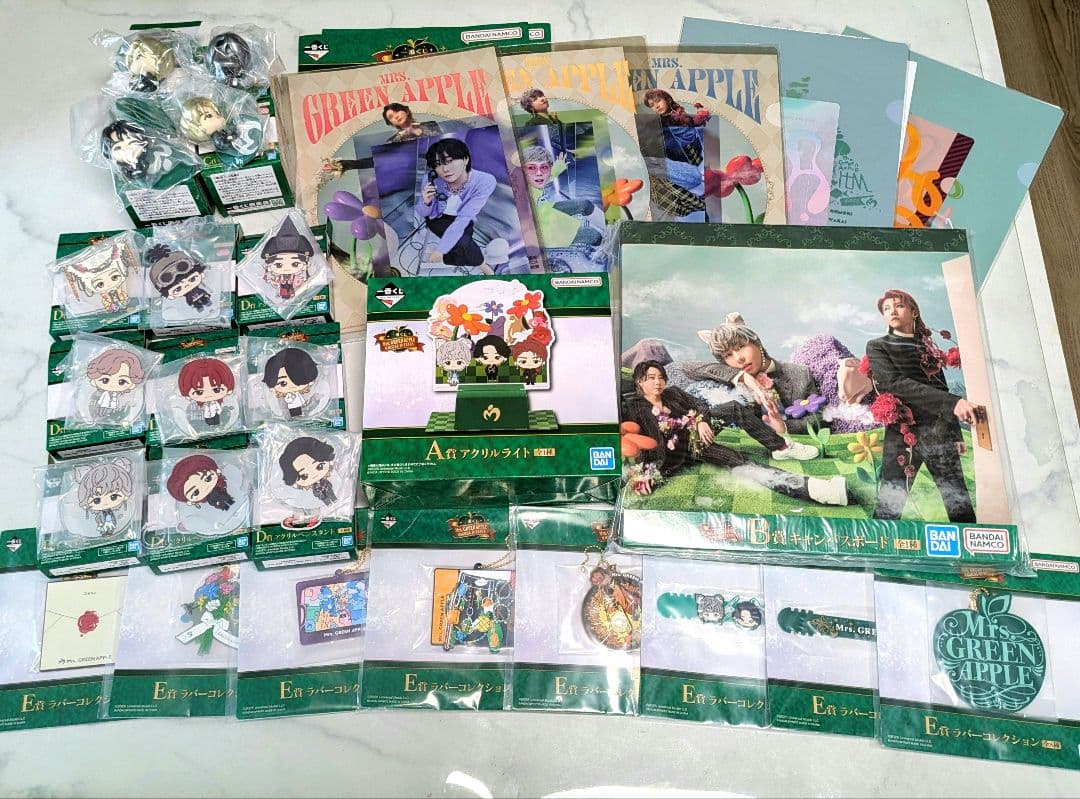 ミセスグリーンアップル 一番くじ A賞B賞C賞D賞E賞F賞 コンプ セット