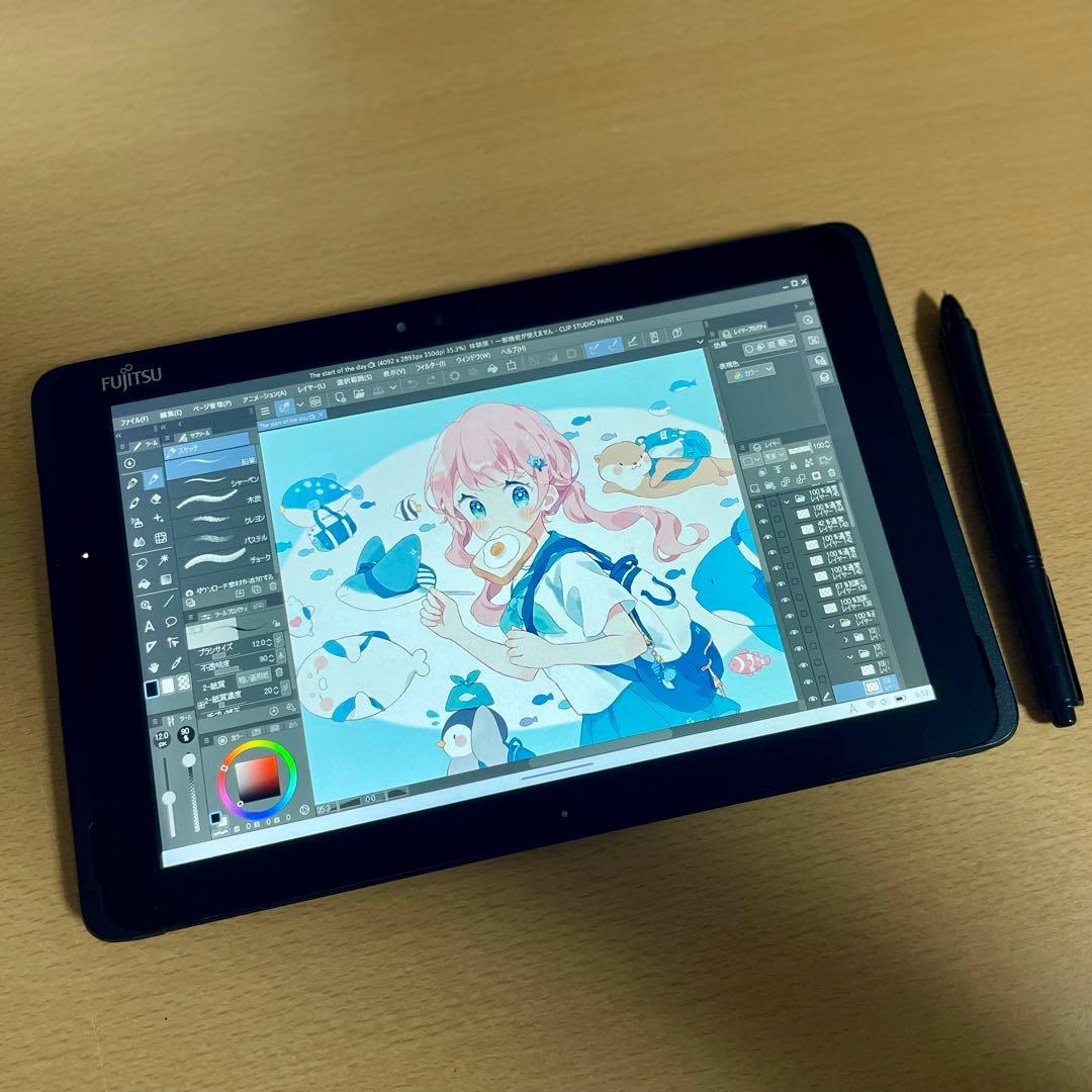 ◇富士通 ワコム 新しめ 筆圧対応 お絵描きタブレット 128GB - メルカリ