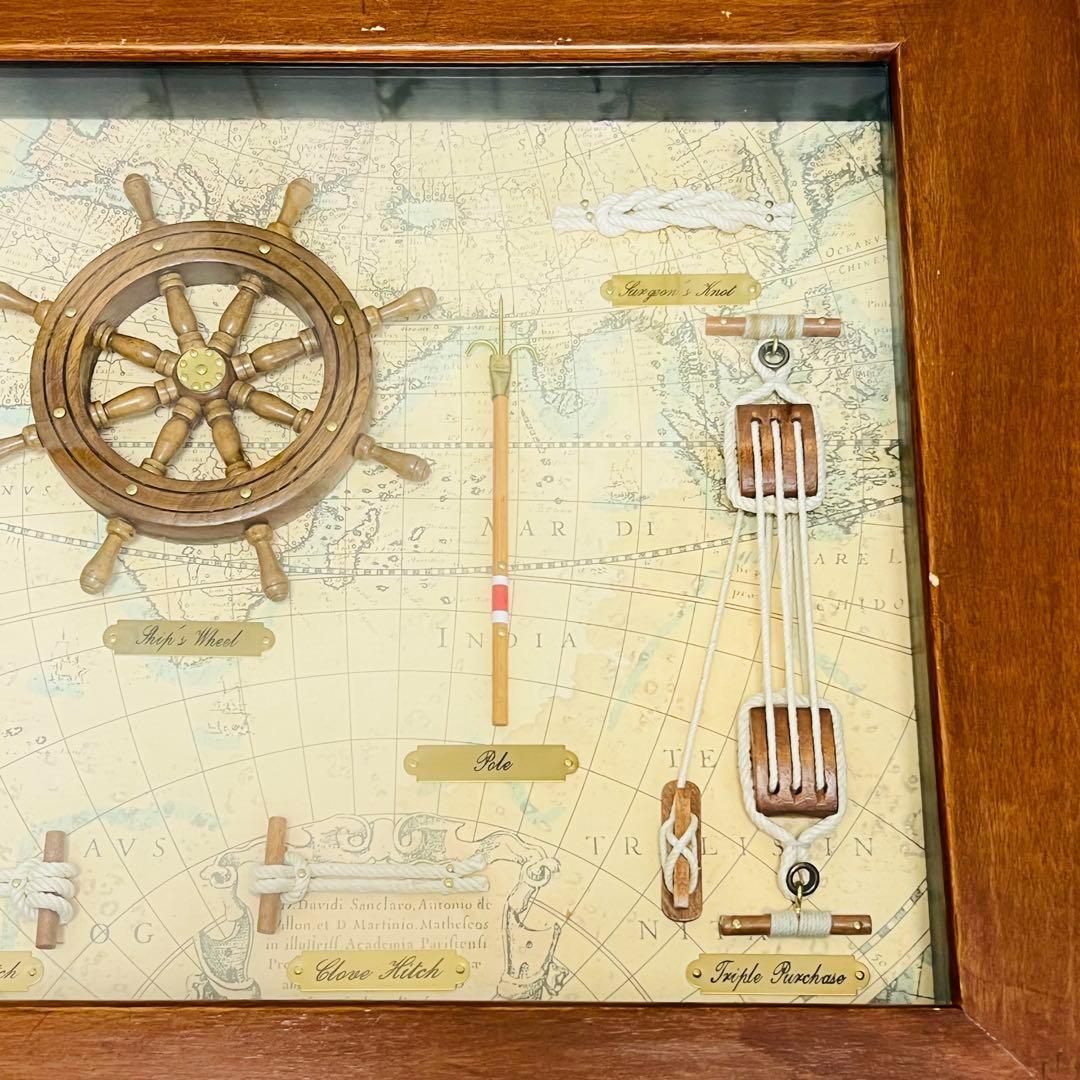 木製 マガジンラック サイドテーブル ロープノット 結び レトロ