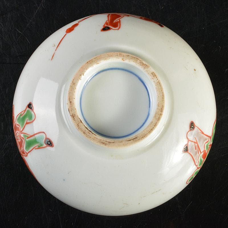 鍋島焼 古鍋島 色鍋島 唐子茶碗 識書付箱 M R6972 - メルカリ