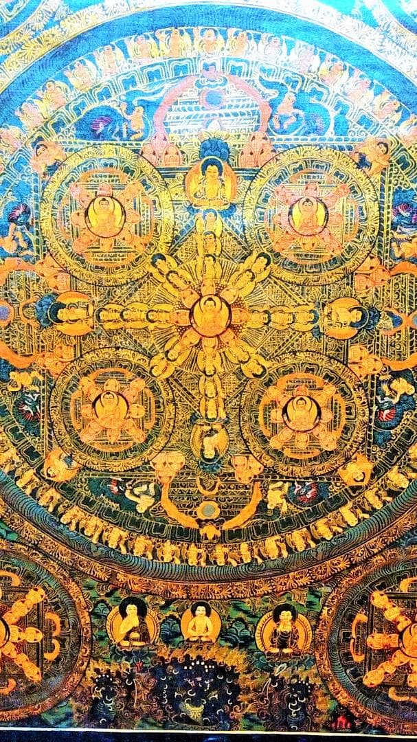 釈迦牟尼佛曼荼羅 マンダラ：タンカサイズ46cm×57cm 仏画