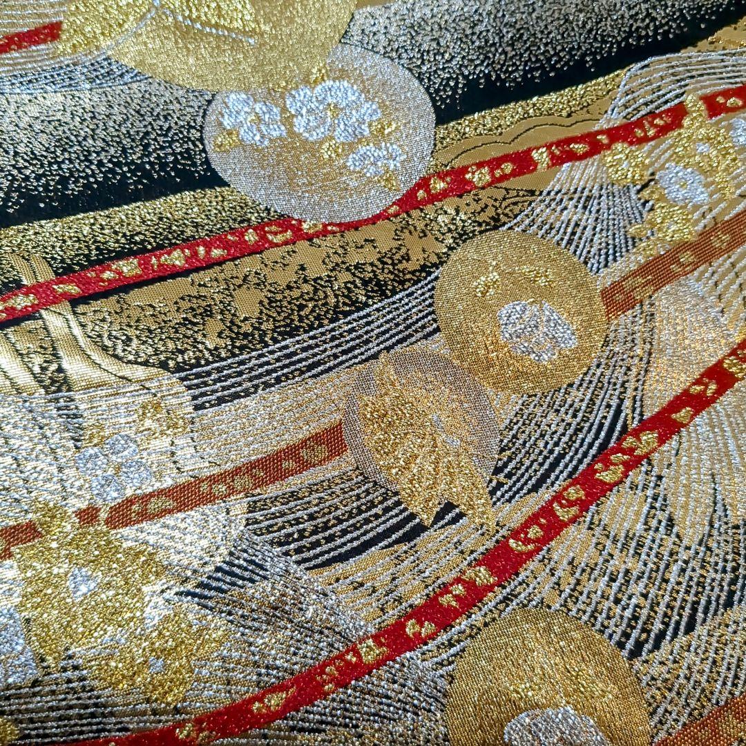 正絹振袖 絞り 駒刺繍 扇流水花文 金彩 振袖セット 振袖フルセット 赤黒