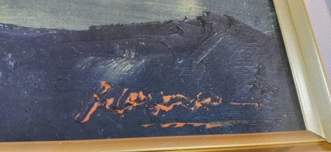 レア　入手困難　絵画　油絵　美術品　風景画　横Y