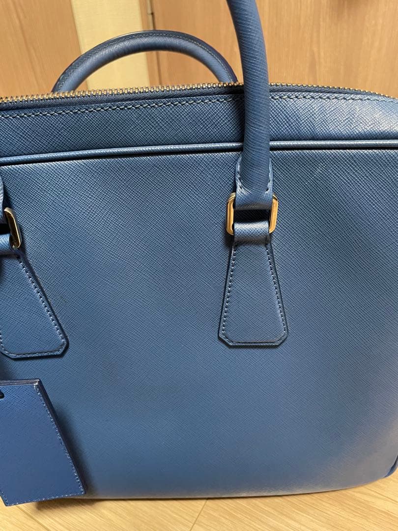 PRADA ビジネスバッグ 青