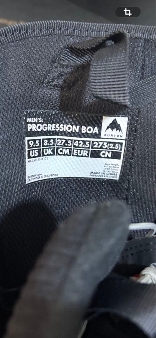 バートン BOA ブーツ 27.5cm 数回使用 BURTON