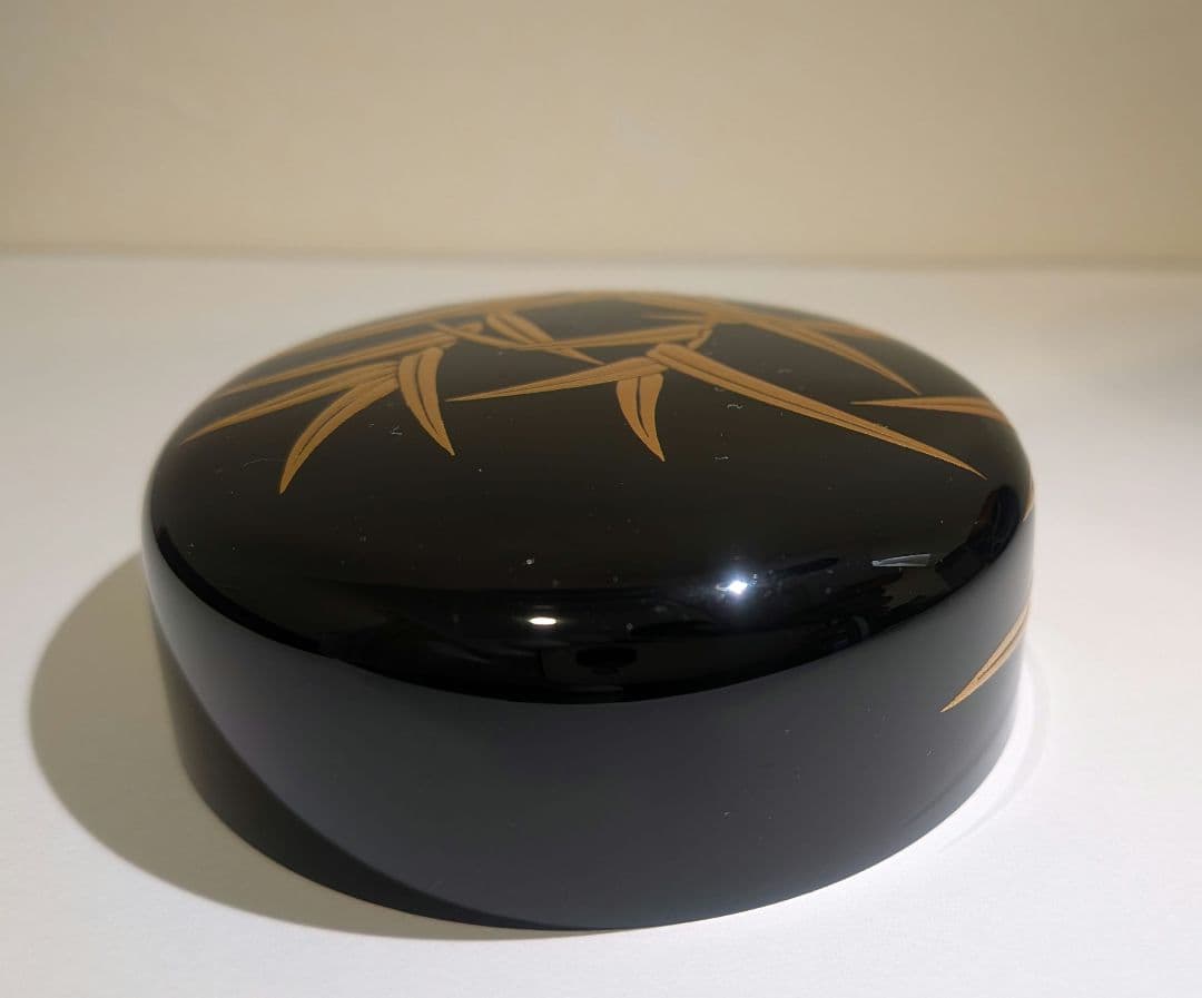 山下永甫』大棗『芦』内金梨子地 輪島塗 共箱 茶道具