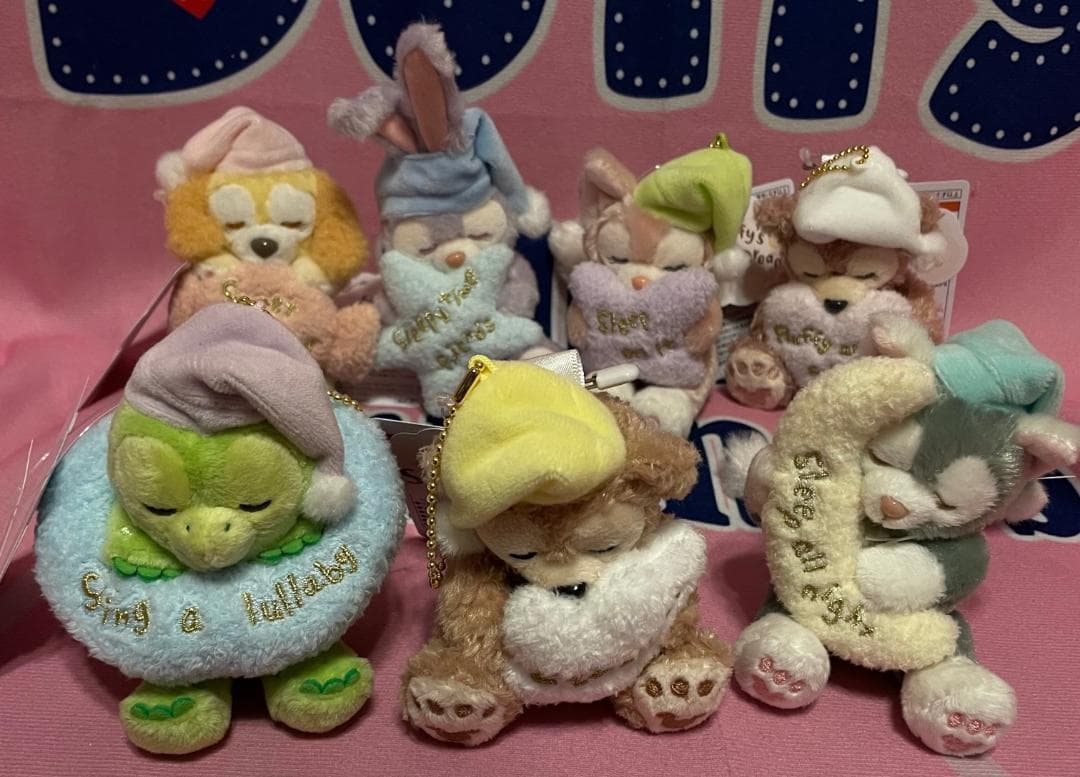 ダッフィーとfriendsのスウィート・ドリームス ぬいぐるみバッジ ぬいバ