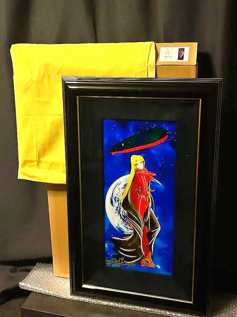 松本零士クイーンエメラルダス永遠の旅人ピエゾグラフ版画直筆サイン銀河鉄道999