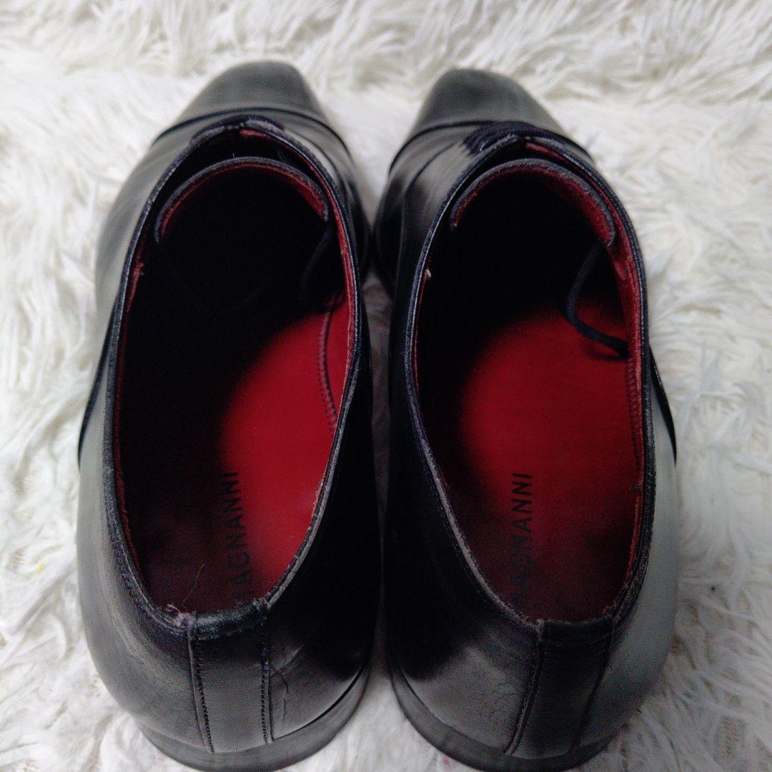 美品 ✨️ MAGNANNI 内羽根 ストレートチップ 41 黒