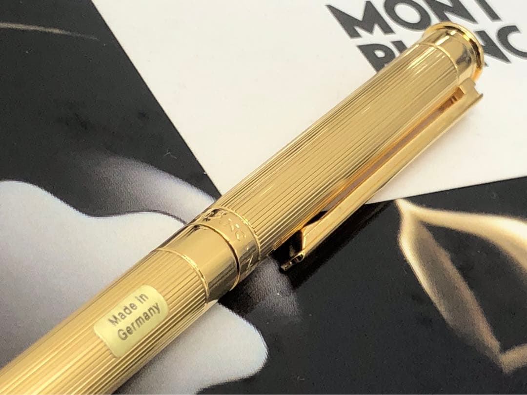 モンブラン 未使用！金運を引き寄せる黄金色！☆輝く総金張り稀少な