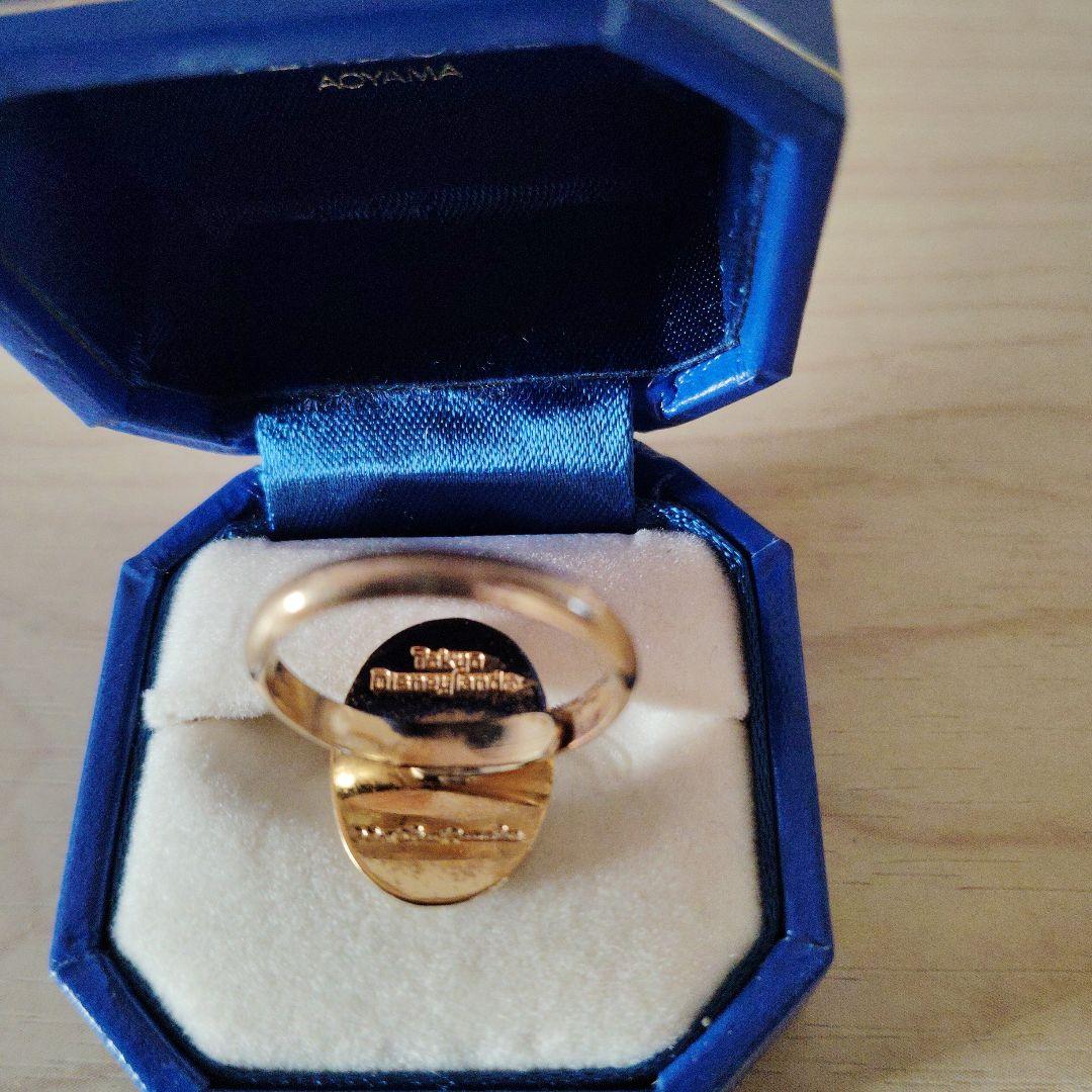 レア✩ミッキーマウス ヴィンテージ ゴールドリング 指輪 フリーサイズ