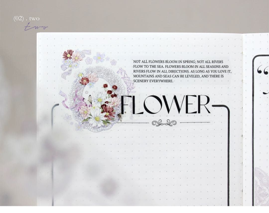 moodtape《花野似梦》海外マスキングテープ　マステ 【1802】