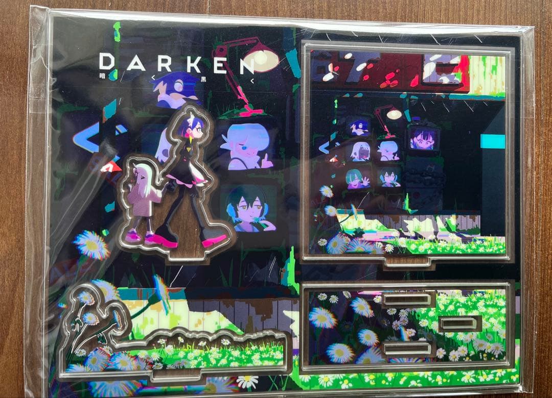 はなぶし ブレインマシーン04 ジオラマ アクリルスタンド 暗く黒く