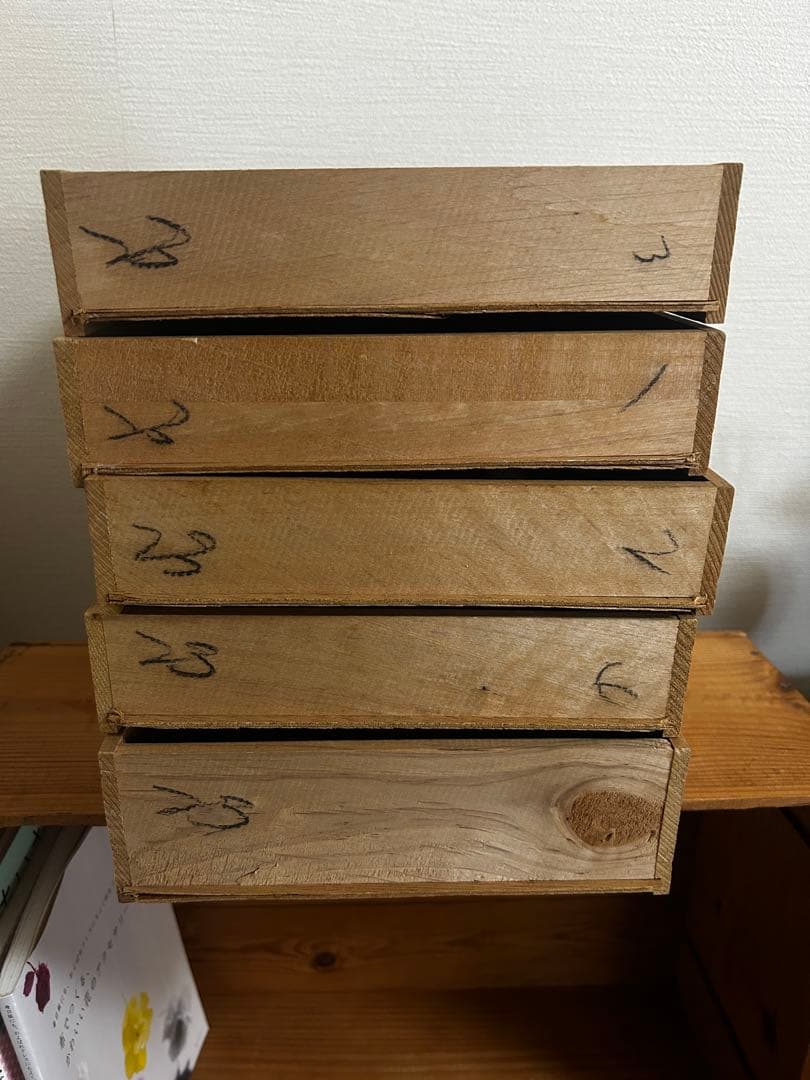5段小引き出し 小物入れ 古道具 木製 昭和 レトロ