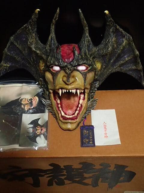 ★超希少品 デビルマンヘッド１/１守護神 塗装済完成品 元箱・説明書・お守り有