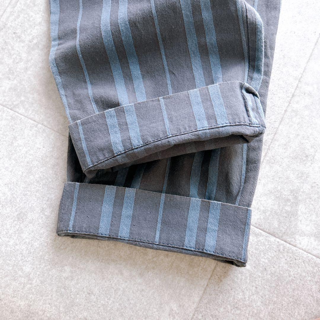 ヴィヴィアンウエストウッドレッドレーベル オーブ刺繍 ストライプ サルエルパンツ