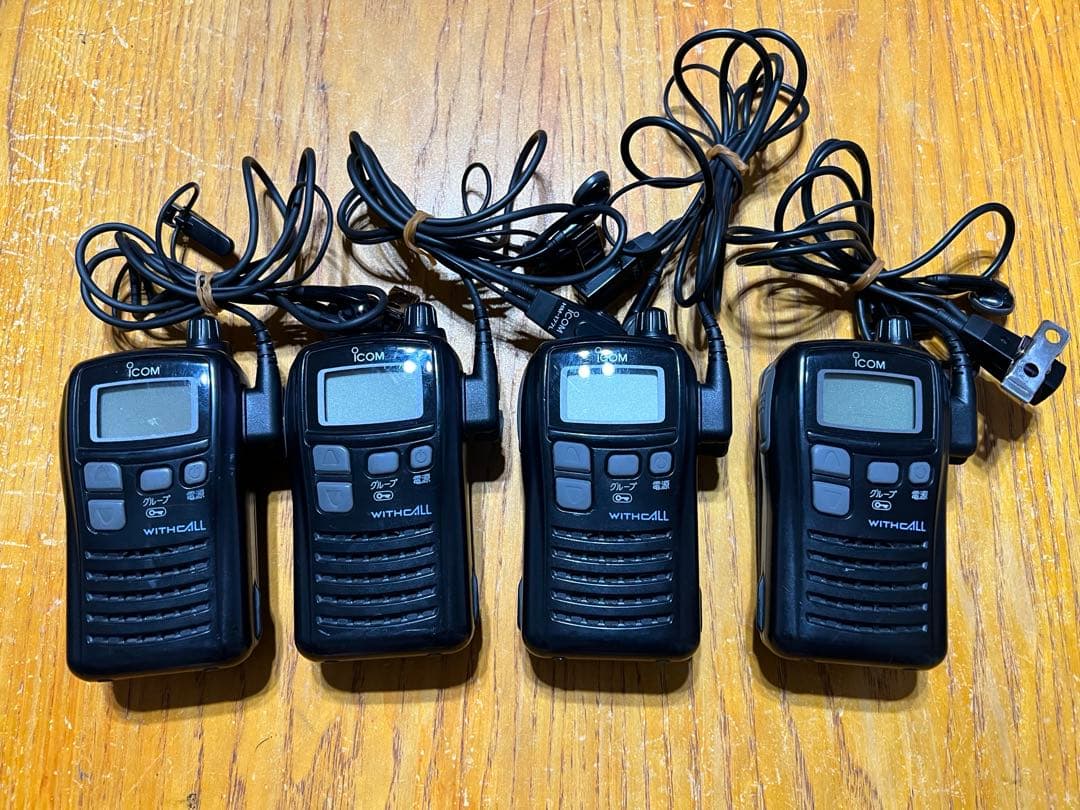 通電確認済】ICOM 小型トランシーバー IC-4100 4台セット