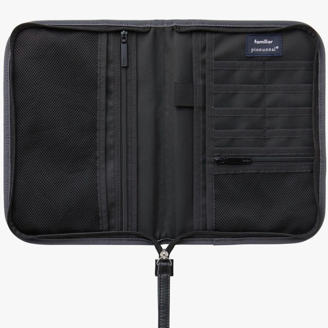 新品】ファミリア ピオヌンナル マルチケース ダークグレー cocoru