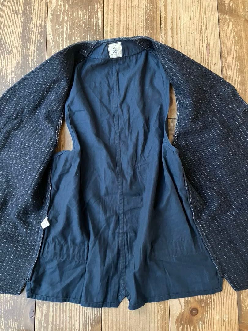 ANATOMICA アナトミカ ベスト ジレ ストライプ柄 XS フランス製