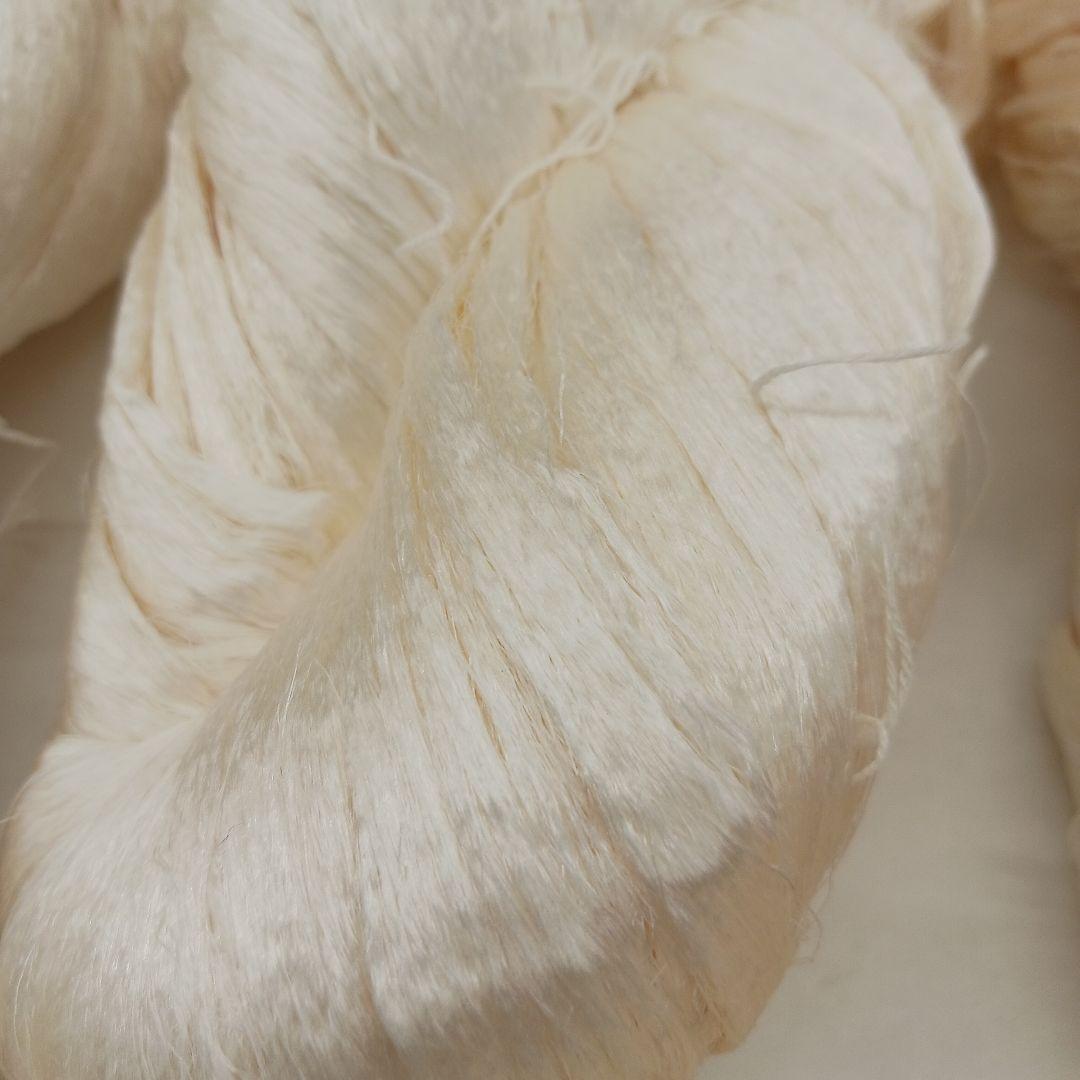 たぬき極細糸、黄色絹糸セット