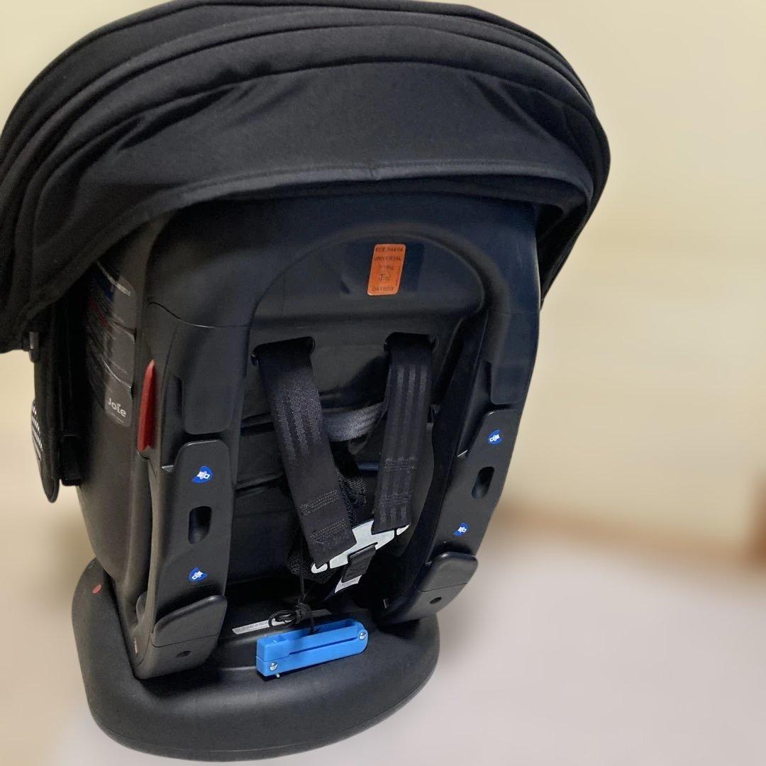 美品　Joie 車用チャイルドシート ブラック/チェック柄