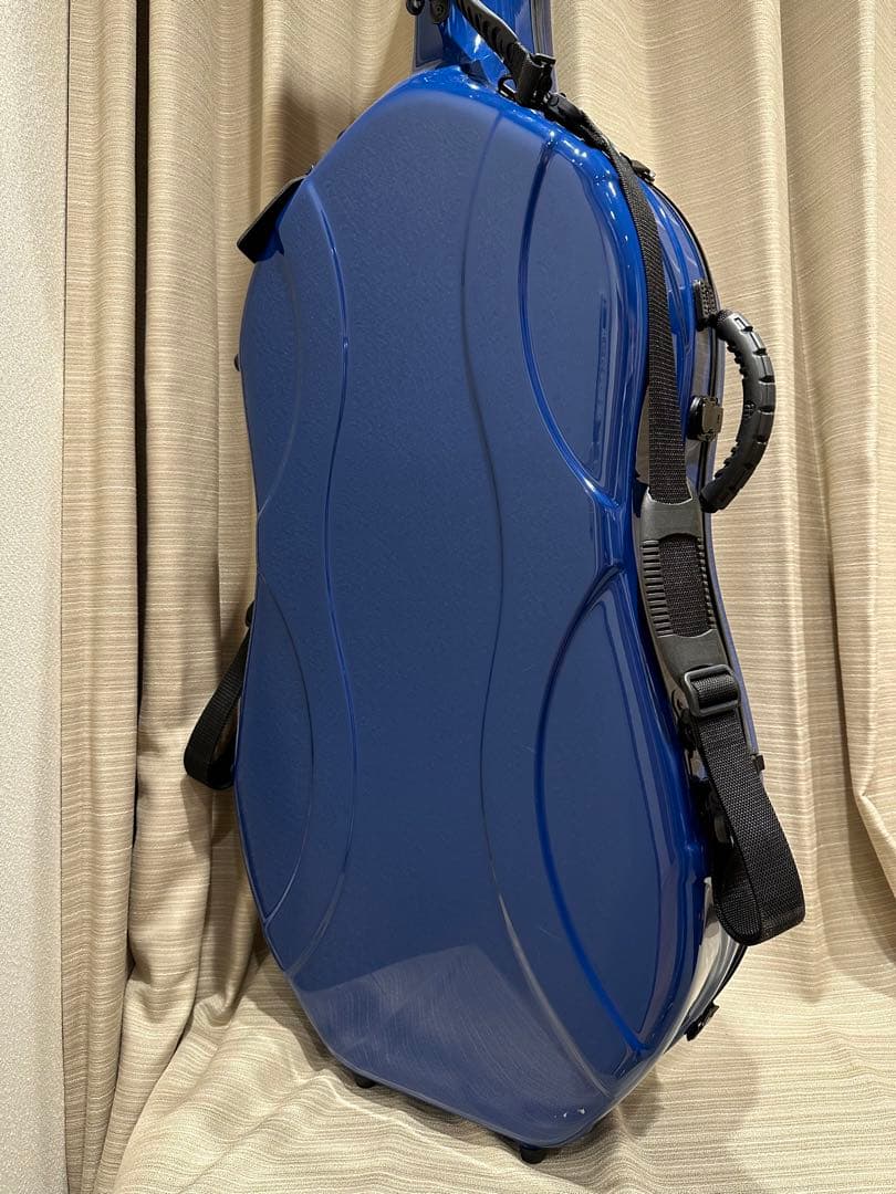 TOYO東洋楽器 プリュームファイバー チェロケース ネイビー中古品