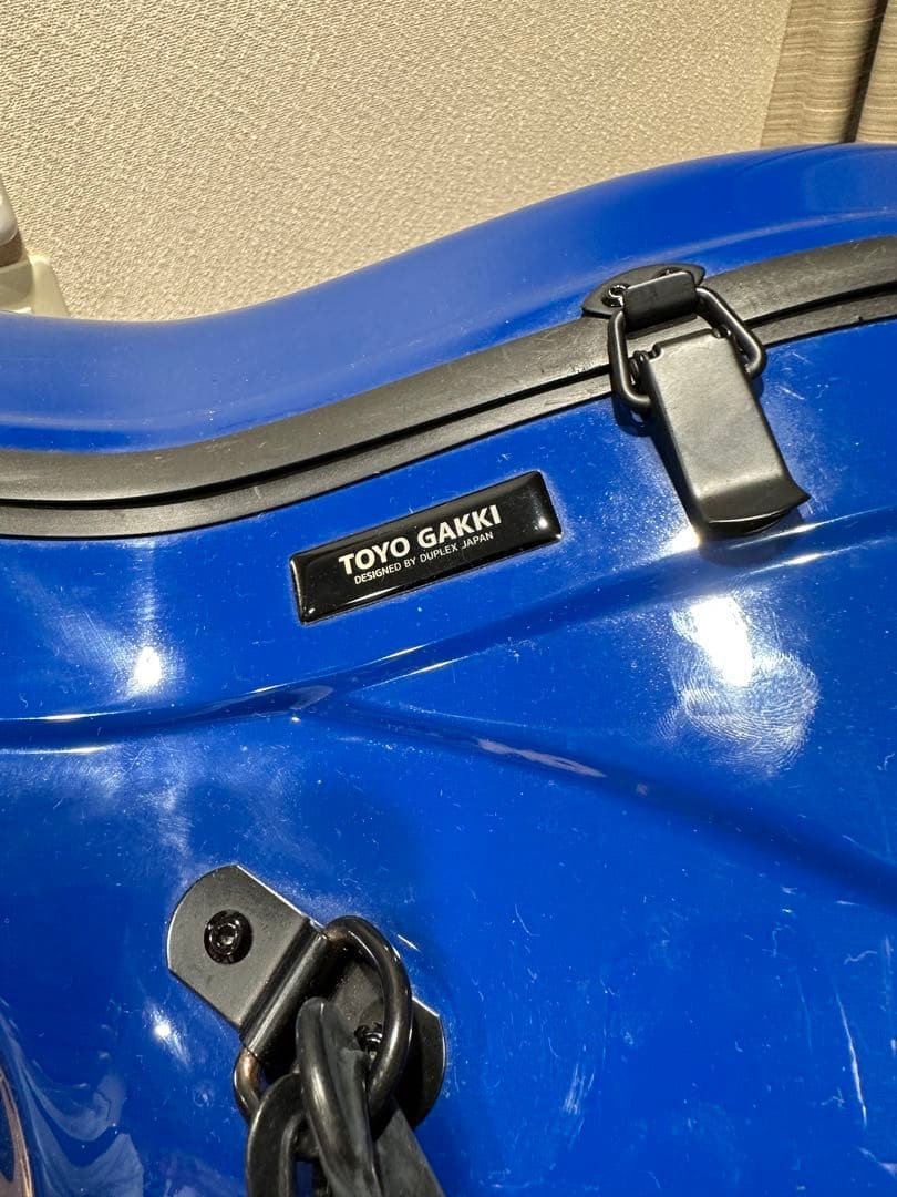 TOYO東洋楽器 プリュームファイバー チェロケース ネイビー中古品