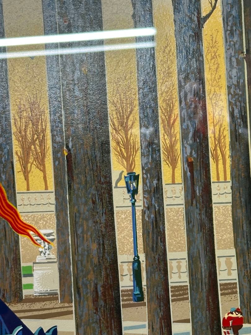 美品 ヒロヤマガタ シルクスクリーン アコーディオンプレイヤー ヒロ