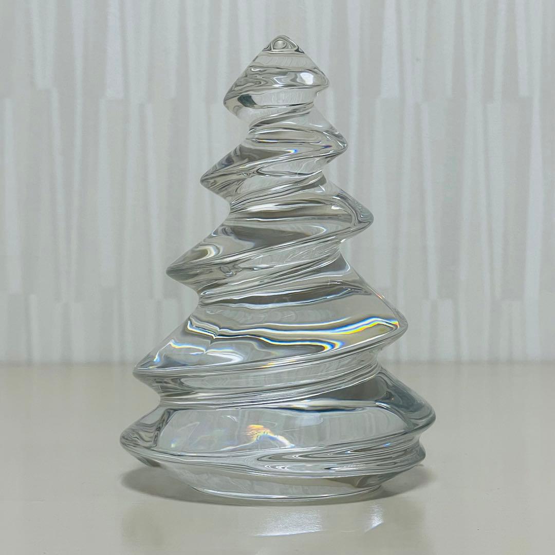 Baccarat バカラ クリスマスツリー 置物 オブジェ クリスタル クリア