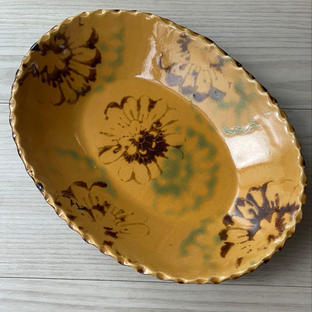 伊藤聡信 イエロー楕円皿 - メルカリ
