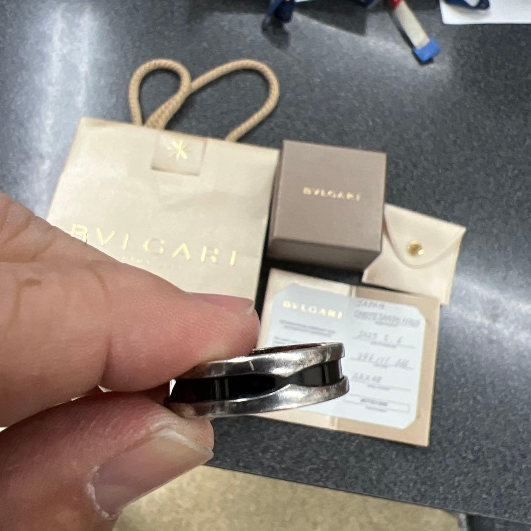 表参道ヒルズ購入　ブルガリシルバーリング　保証書、領収書付