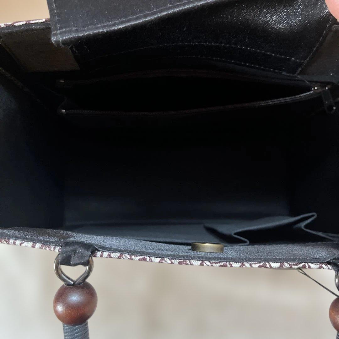 京都SHOZAN謹製 正絹和装バッグ未使用品 切り嵌め小紋柄