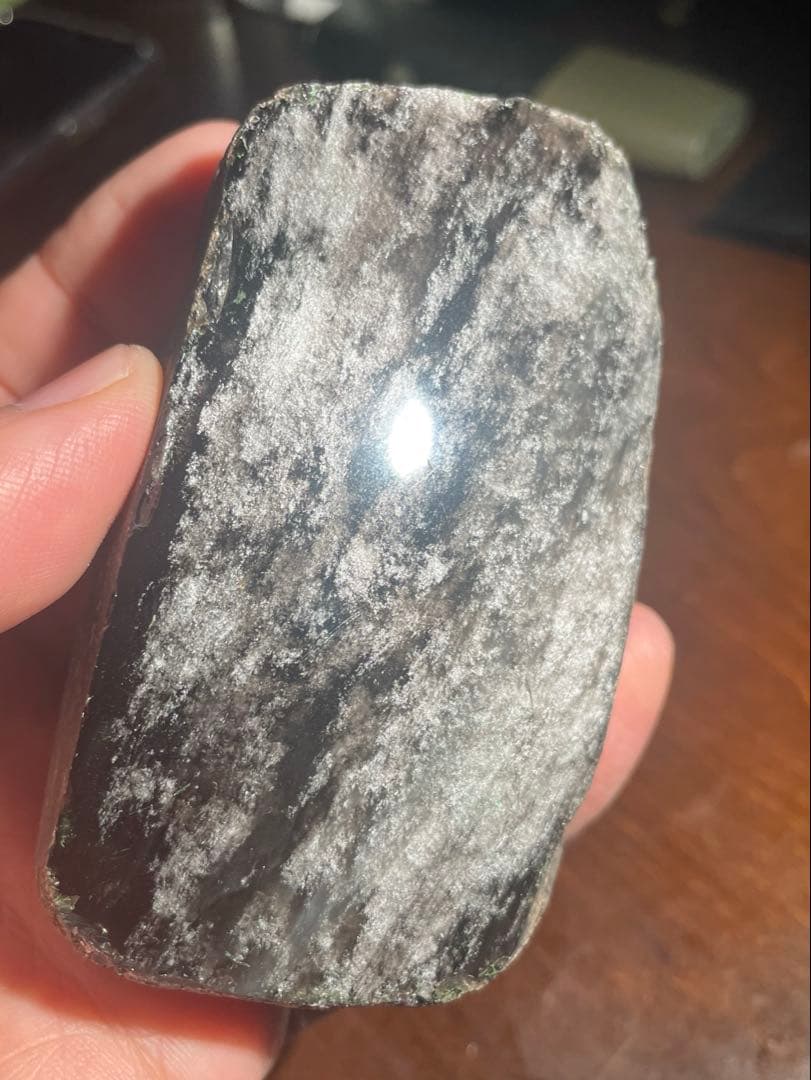 研磨品 十勝石玲瓏5ヶセット サイズ小さめ、透明度抜群 玲瓏石工房