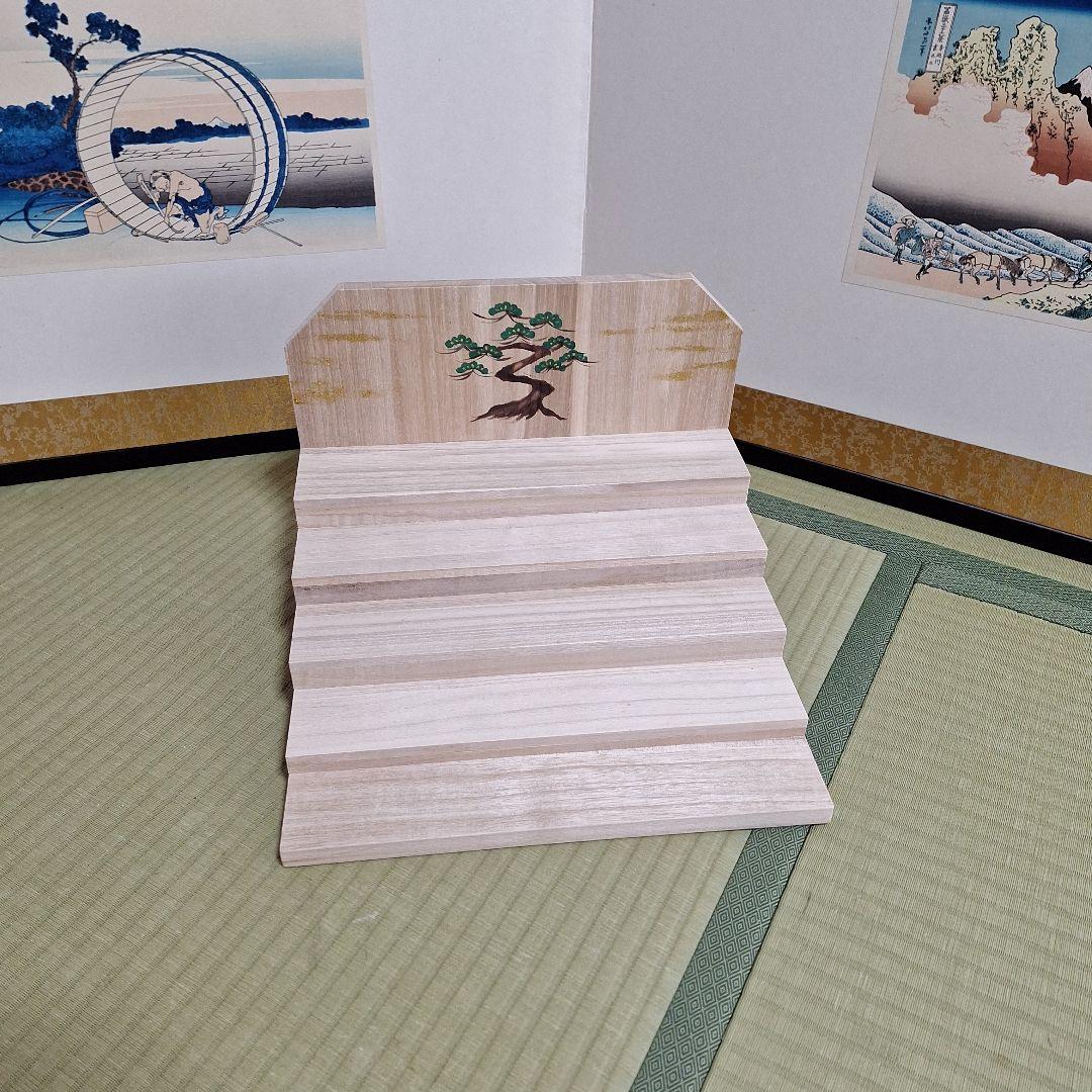 年代物木目込みお雛様、15人雛飾り、雛段新品、段飾りお雛様