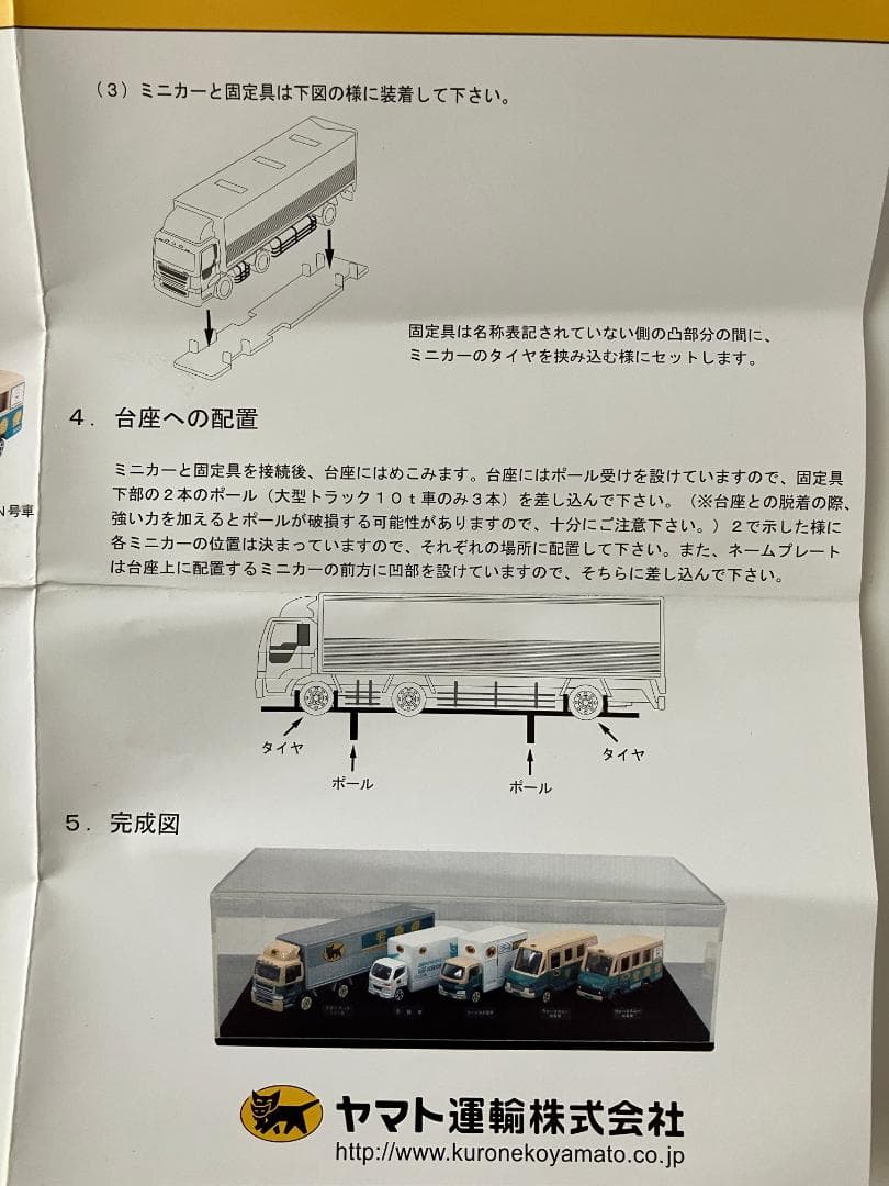 684_ヤマト運輸 トミカサイズミニカー ５台セット ディスプレイケース付