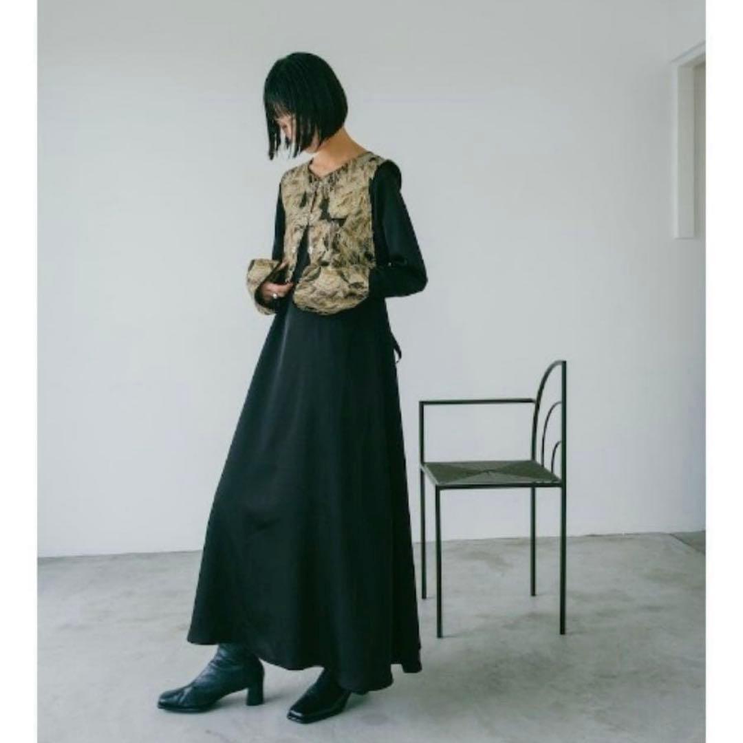 sahara ジャカードベストレイヤードドレス 2way 新品同様の美品