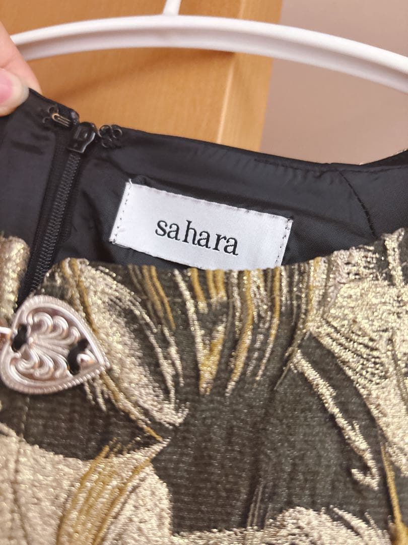 sahara ジャカードベストレイヤードドレス 2way 新品同様の美品