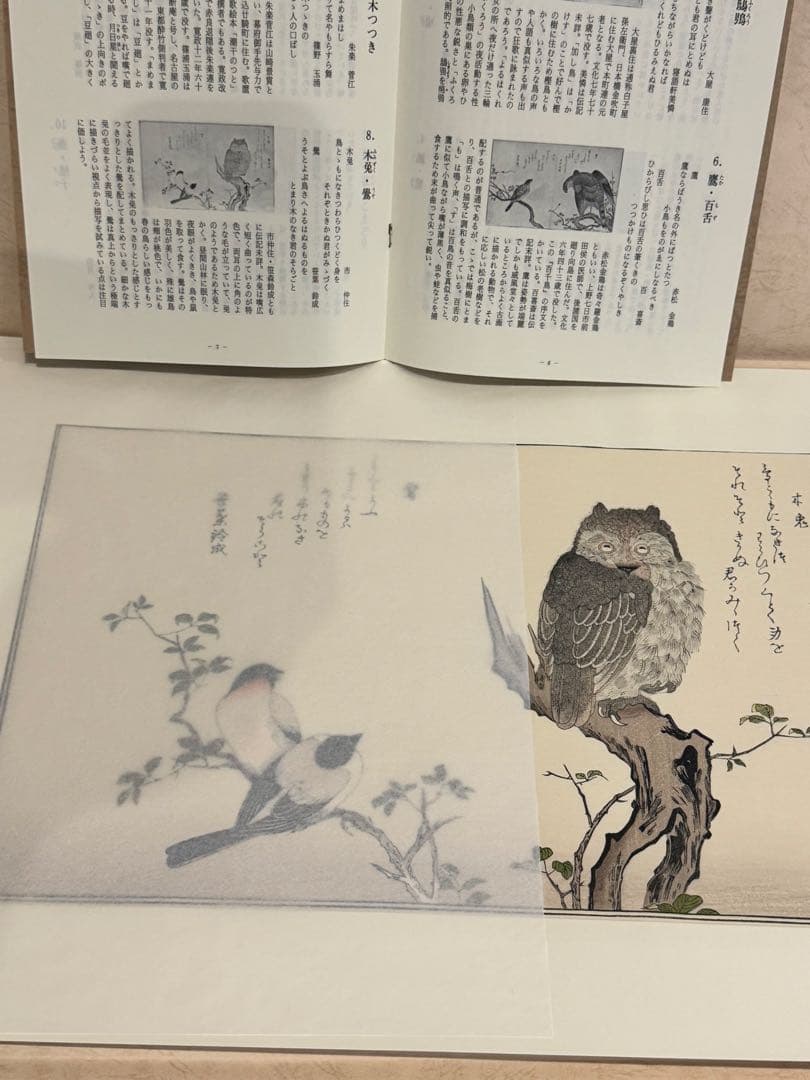 喜多川歌麿画 「絵本百千鳥」手摺木版画 計14枚 解説付 喜多川