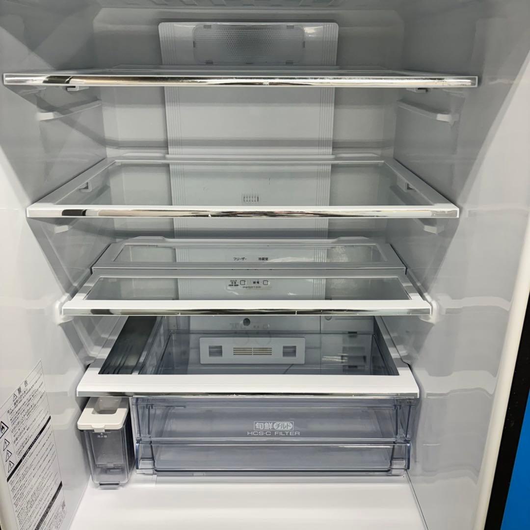 524 三菱 大人気モデル 大型冷蔵庫 300L強 自動製氷 右開き ブラウン