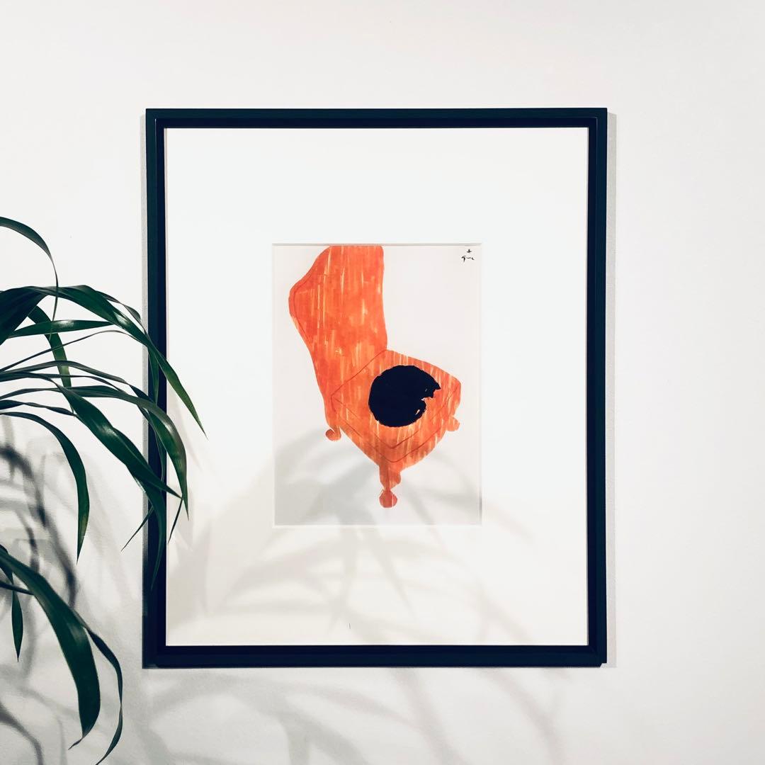 掛軸双鶴広森耕仁箱付き落款印有状態良好日本画古道具茶道具