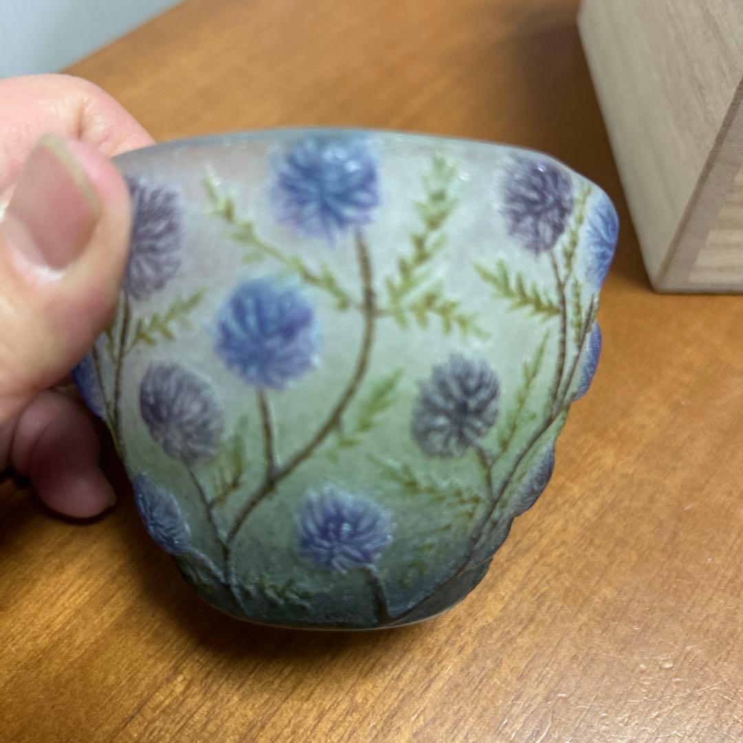 最終お値下 飯塚亜裕子さん 花の蓋物 パートドヴェール 貴重 - メルカリ