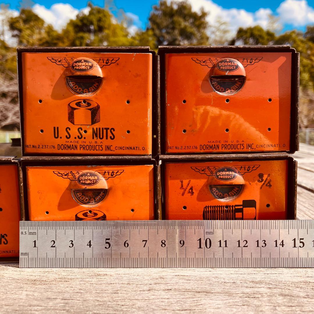 USAパーツキャビネット×6連結／1950s／DORMAN PRODUCTS