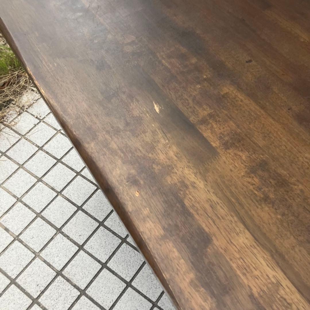 北欧レトロ カリモク ルスティック 大型 木製ダイニングテーブル ビンテージ