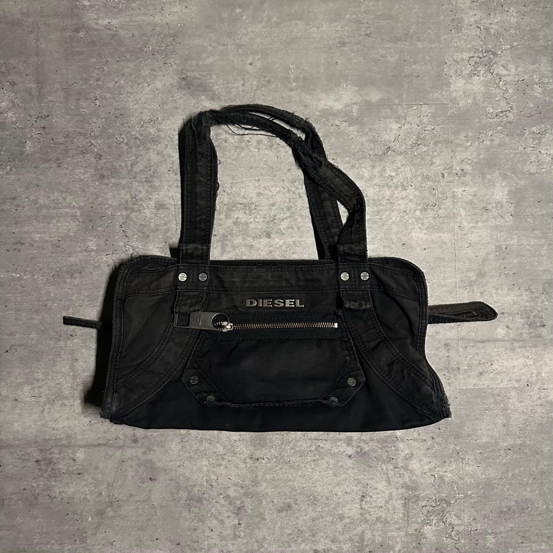 DIESEL archive metal logo ショルダーバッグ Y2K ①