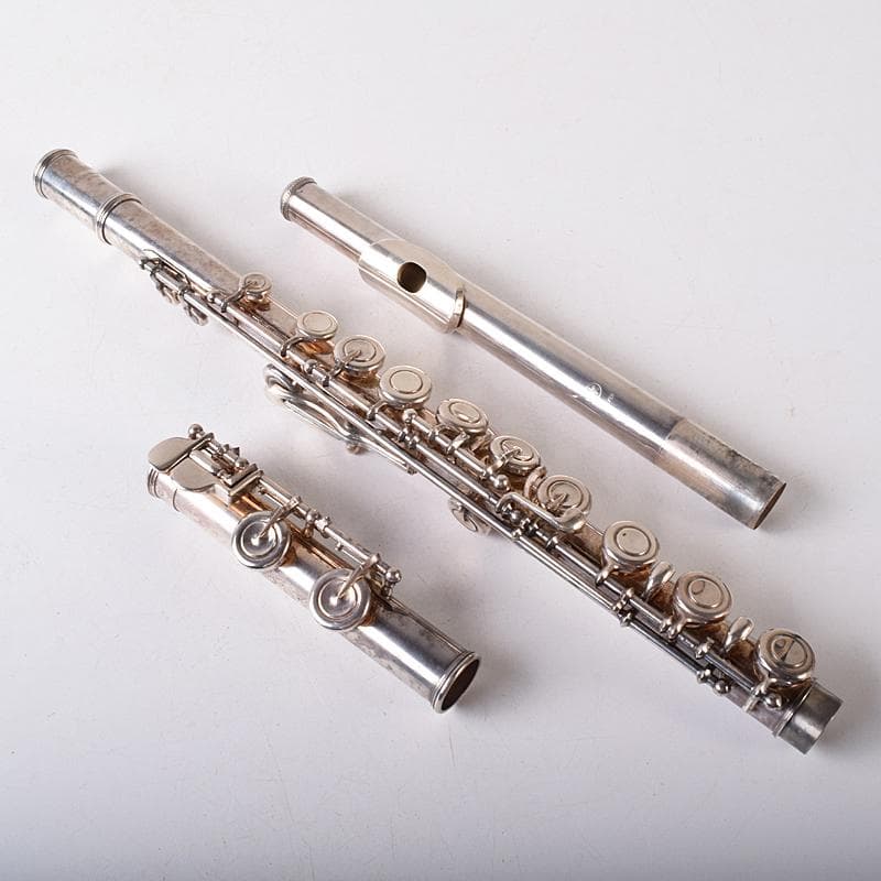 ヤマハ　SILVER刻印　フルート　約403g　ケース付　U　R8203