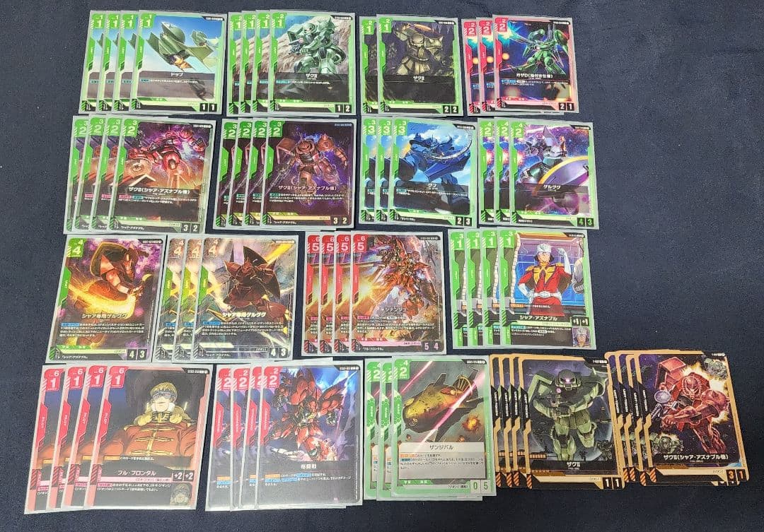 赤緑 ジオン ネオジオン 構築済み デッキ ガンダムカード トークン付き