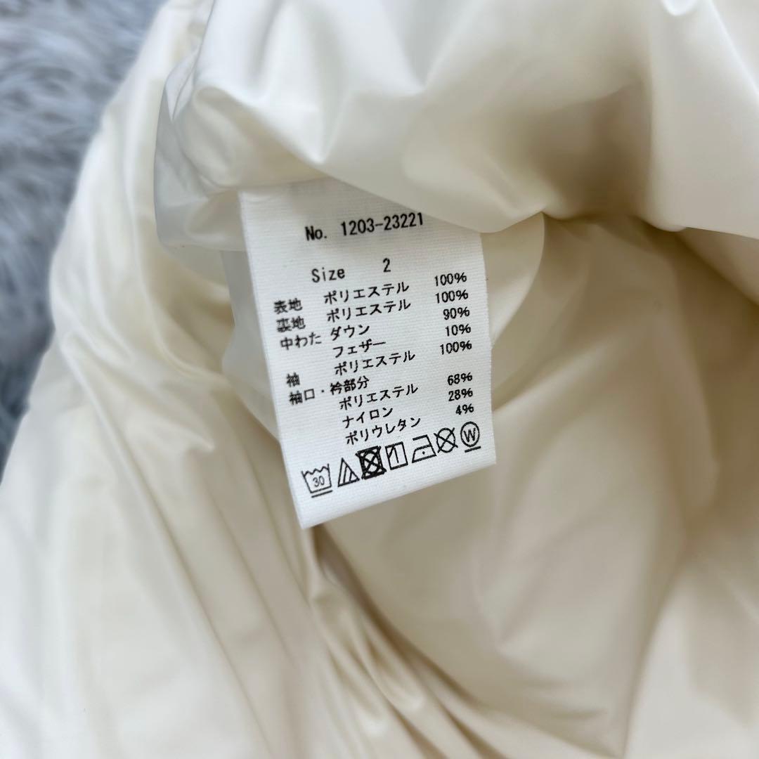 新品　CPG GOLF ダウンジャケット　ニット　ブルゾン　オフホワイト　2