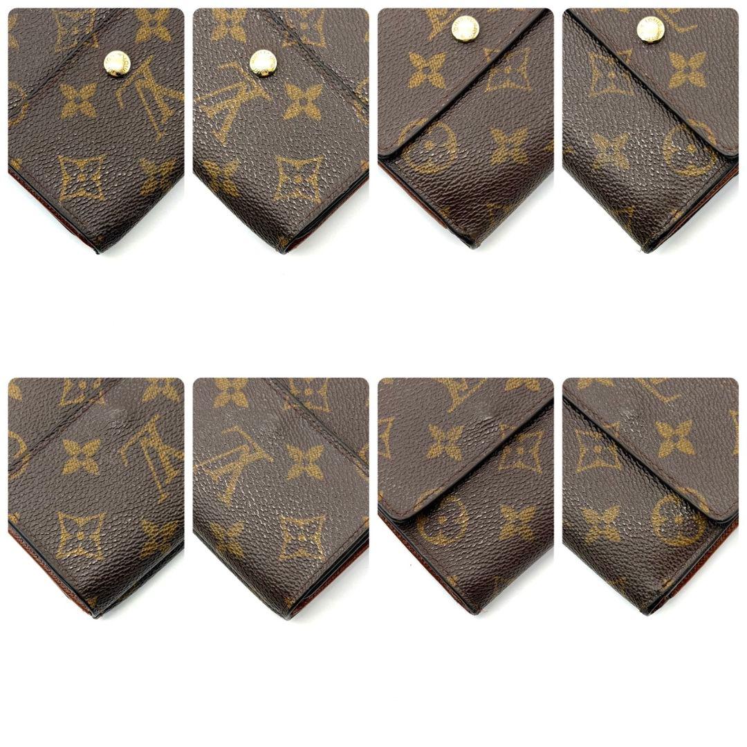 美品 ルイヴィトン モノグラム ポルトモネ ビエ カルトクレディ 財布 茶色 W