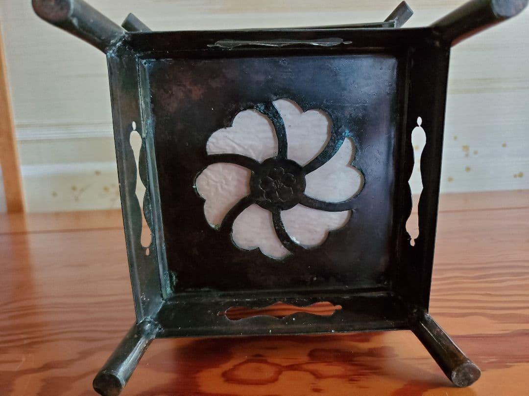 灯籠 銅製 年代物 アンティーク 美品 骨董品 No.2